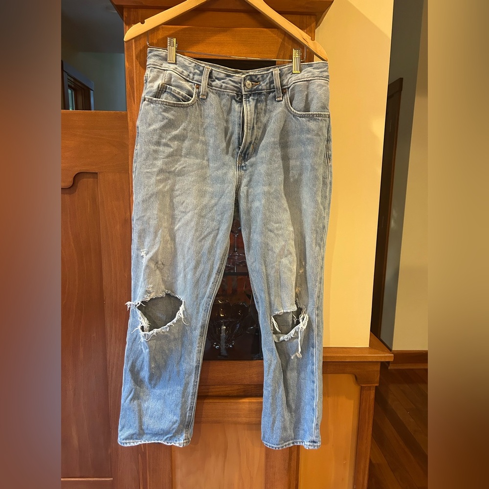 Old Navy High-Waisted Button-Fly OG Straight Ankle Jeans